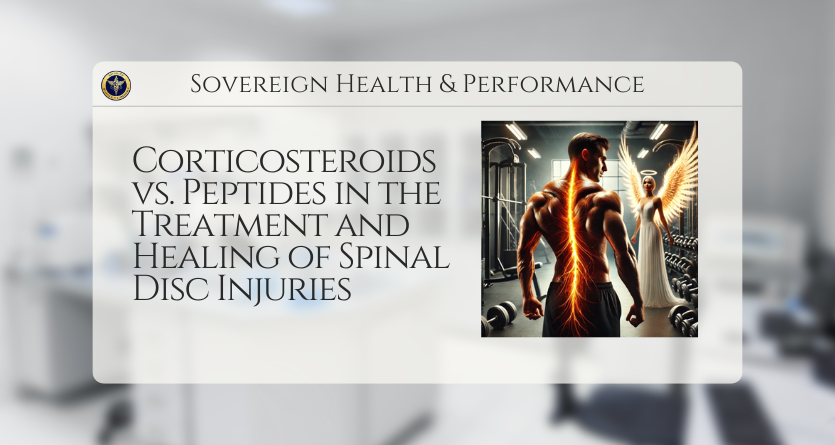 Corticosteroids vs. Peptides in the Treatment and Healing of Spinal Disc Injuries